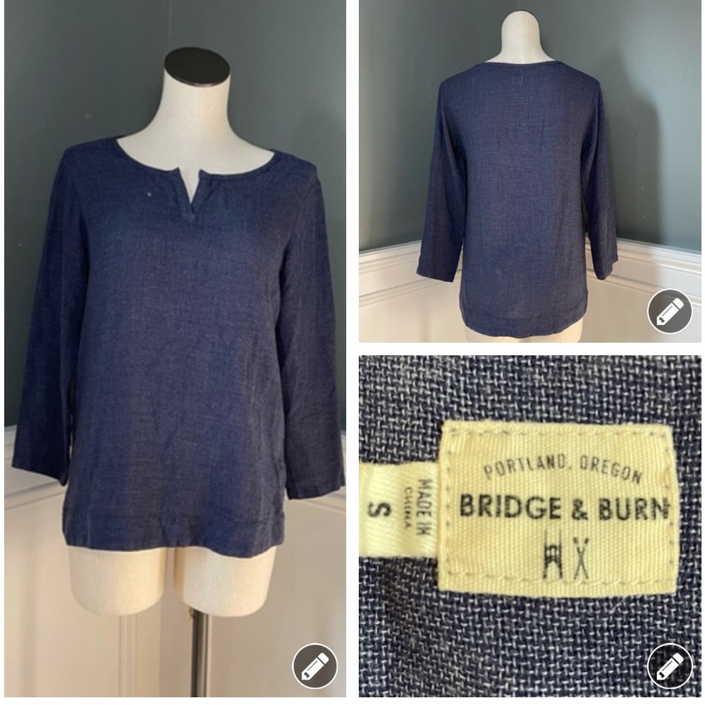 Bridge and Burn notch neck top 2734